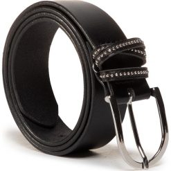 Pasek Damski GINO ROSSI - 3W2-006-SS20 r. S Black. Czarne paski damskie Gino Rossi, w paski, ze skóry. Za 99,99 zł.