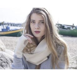 Szaliki damskie: komin / cream wool