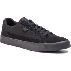 Tenisówki DC - Lynnfield ADYS300489 Black/Black/Black(3Bk). Czarne półbuty męskie DC, bez wzorów, ze skóry, eleganckie, bez zapięcia. W wyprzedaży za 239,00 zł.