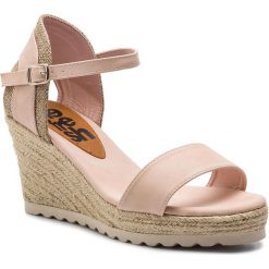 Espadryle REFRESH - 69717 Nude. Różowe espadryle damskie marki Refresh, bez wzorów, ze skóry ekologicznej, bez obcasa, na obcasie. Za 189,00 zł.