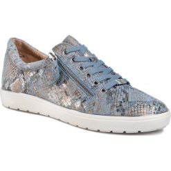Sneakersy CAPRICE - 9-23606-24 Skyblue Snake 896. Niebieskie półbuty damskie Caprice, ze skóry. Za 269,00 zł.