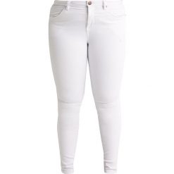 Zizzi AMY LONG Jeans Skinny Fit bright white. Białe jeansy damskie relaxed fit marki Zizzi, z bawełny. Za 169,00 zł.