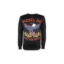 Bluzy Diesel 00S3HG-0AAPY-900 / S-Joe Felpa. Czarne bluzy męskie Diesel, s, bez wzorów, bez kołnierzyka, bez rękawów, bez kaptura. Za 249,00 zł.