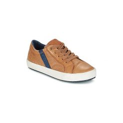 Buty Dziecko Geox J ALONISSO B. A. Brązowe trampki chłopięce Geox. Za 263,20 zł.