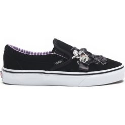 Vans Slip On Buty Czarny. Czarne trampki i tenisówki damskie Vans, bez wzorów, z materiału, bez zapięcia. Za 343,95 zł.