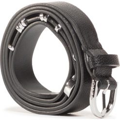 Pasek Damski CALVIN KLEIN - Round Buckle Belt 20MM W Charms K60K607324 BAX. Czarne paski damskie Calvin Klein, w paski, ze skóry. Za 249,00 zł.