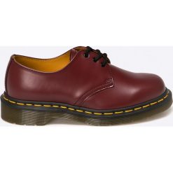 Dr Martens - Półbuty. Brązowe półbuty damskie skórzane marki Dr. Martens, z okrągłym noskiem, na obcasie. Za 579,90 zł.