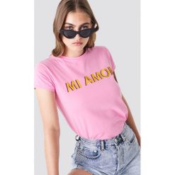 T-shirty damskie: Trendyol T-shirt Mi Amor - Pink