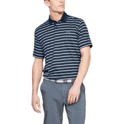 Under Armour Performance Polo Koszulka Niebieski. Niebieskie podkoszulki męskie Under Armour, xl, w paski, z elastanu, bez rękawów. Za 274,95 zł.