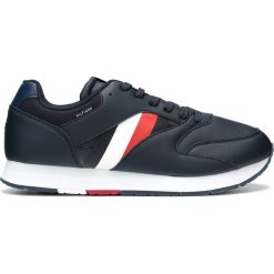 Tommy Hilfiger Tenisówki Niebieski. Niebieskie trampki męskie TOMMY HILFIGER, bez wzorów, z materiału, bez zapięcia. Za 462,95 zł.