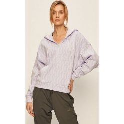 Adidas Performance - Bluza. Fioletowe bluzy damskie adidas Performance, s, bez wzorów, z bawełny, bez rękawów, z kapturem. Za 269,90 zł.