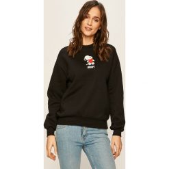 Tally Weijl - Bluza. Czarne bluzy damskie TALLY WEIJL, s, z nadrukiem, z bawełny, bez rękawów, bez kaptura. Za 99,90 zł.
