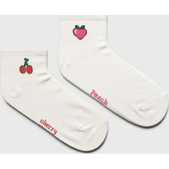 Fulloff - Skarpetki (2-pack). Białe skarpetki damskie marki Fulloff, z bawełny. W wyprzedaży za 19,90 zł.