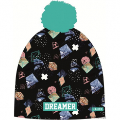 Czapka Magic Fun DREAMER. Czarne czapki zimowe damskie Pakamera, z dzianiny. Za 79,00 zł.
