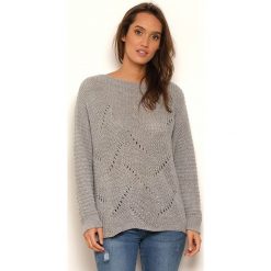 Sweter "Rose" w kolorze szarym. Szare swetry damskie Manoukian, l. W wyprzedaży za 109,95 zł.