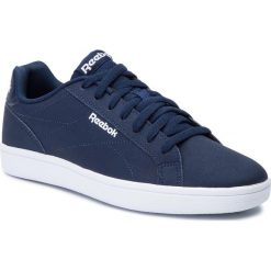 Sportowe REEBOK DV7282 ROYAL COMPLETE CLN. Niebieskie buty sportowe męskie Reebok, ze skóry ekologicznej, bez zapięcia. W wyprzedaży za 169,99 zł.