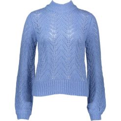 Sweter "Litta" w kolorze błękitnym. Niebieskie swetry damskie Kaffe, xs, bez wzorów, z wełny, bez rękawów, bez kaptura. W wyprzedaży za 128,95 zł.