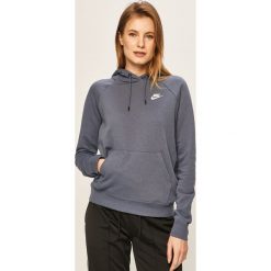 Nike Sportswear - Bluza. Niebieskie bluzy damskie Nike Sportswear, s, bez wzorów, z bawełny, bez rękawów, z kapturem. Za 199,90 zł.