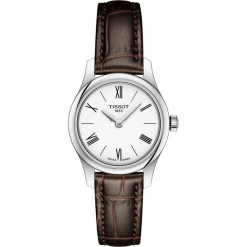 RABAT ZEGAREK TISSOT T-Classic T063.009.16.018.00. Białe zegarki męskie TISSOT, ze stali. W wyprzedaży za 1188,00 zł.