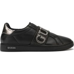 Guess Connur Tenisówki Czarny. Czarne trampki i tenisówki damskie Guess, z aplikacjami, z materiału, bez zapięcia. Za 366,95 zł.
