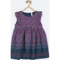 Sukienka. Szare sukienki dziewczęce marki LOVE CATS, z nadrukiem, z bawełny, eleganckie, bez rękawów. Za 69,90 zł.