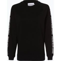 Calvin Klein Jeans - Damska bluza nierozpinana, czarny. Czarne bluzy damskie Calvin Klein Jeans, s, z napisami, z jeansu, bez rękawów, bez kaptura. Za 279,95 zł.