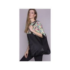 Torba basic czarna. Czarne torebki klasyczne damskie marki drops, w paski, z bawełny, na ramię, bez dodatków. Za 125,00 zł.