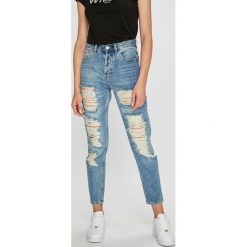 Tally Weijl - Jeansy. Niebieskie jeansy damskie TALLY WEIJL, bez wzorów, z bawełny, z podwyższonym stanem. W wyprzedaży za 119,90 zł.