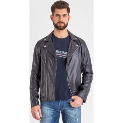 KURTKA SKÓRZANA Armani Exchange. Czarne płaszcze męskie Armani Exchange, s, bez wzorów, bez kaptura. Za 1863,20 zł.