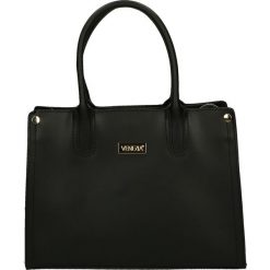 Torba - 170-003-O R N. Czarne torebki klasyczne damskie marki Venezia, ze skóry. Za 339,00 zł.