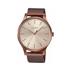 Zegarki damskie: Zegarek Casio Zegarek damski Retro Vintage Milanese Band złoty (LTP-E140R-9AEF)