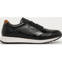 S. Oliver - Buty skórzane. Czarne sneakersy męskie S.Oliver, z okrągłym noskiem, na sznurówki. Za 299,90 zł.