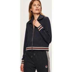 Fila - Bluza. Niebieskie bluzy damskie Fila, s, bez wzorów, z elastanu, bez rękawów, bez kaptura. W wyprzedaży za 299,90 zł.