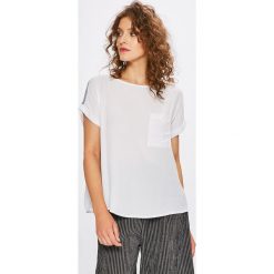Answear - Top. Szare topy damskie ANSWEAR, m, z tkaniny, z okrągłym kołnierzem. W wyprzedaży za 49,90 zł.