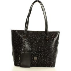 Shopper bag damskie: NOBO Elegancka torba na ramię shopper bag czarny