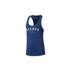 Topy na ramiączkach / T-shirty bez rękawów Reebok Sport Koszulka bez rękawów GS 1895 Racer. Niebieskie bluzki sportowe damskie Reebok Sport, l, bez rękawów. Za 79,95 zł.