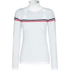 Sweter ROSSIGNOL W HIVER ROLL Biały|Print. Białe golfy damskie marki Rossignol, w ażurowe wzory, z wełny. Za 1040,00 zł.