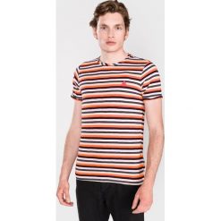 Scotch & Soda Koszulka Pomarańczowy Wielokolorowy. Pomarańczowe podkoszulki męskie Scotch & Soda, s, w paski, z bawełny, z krótkim rękawem. Za 176,95 zł.