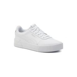 PUMA 37032502. Białe buty sportowe damskie Puma, bez wzorów, ze skóry ekologicznej, sportowe. Za 249,99 zł.