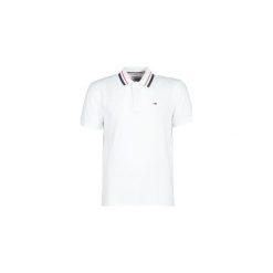 Koszulki polo z krótkim rękawem Tommy Jeans TJM TOMMY CLASSICS POLO. Białe koszulki męskie Tommy Jeans, s, bez wzorów, z jeansu, z krótkim rękawem. Za 247,20 zł.