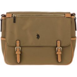 U.S. Polo Assn. Torebka Damska Crossbody New Houston Khaki. Brązowe torebki klasyczne damskie U.S. Polo Assn., bez wzorów, bez dodatków. Za 369,00 zł.