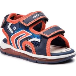 Sandały GEOX - B San.Todo B. A B920GA 0FE14 C0820 M Navy/Orange. Pomarańczowe sandały chłopięce Geox, ze skóry ekologicznej, bez zapięcia. W wyprzedaży za 179,00 zł.