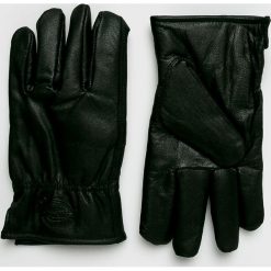 Dickies - Rękawiczki skórzane. Czarne rękawiczki męskie marki Dickies, bez wzorów, ze skóry. W wyprzedaży za 69,90 zł.