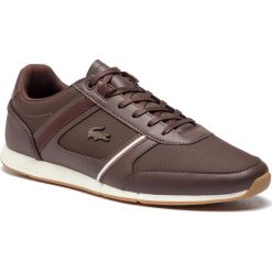 Sneakersy LACOSTE - Menerva 119 5 Cma 7-37CMA00621W7 Dk Brw/Off Wht. Pomarańczowe sneakersy męskie Lacoste, na co dzień, bez wzorów, ze skóry ekologicznej, bez zapięcia. W wyprzedaży za 419,00 zł.