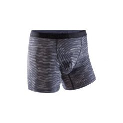 Bokserki oddychające do biegania męskie. Szare bokserki męskie KALENJI, bez wzorów, z elastanu. Za 14,99 zł.