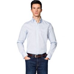Koszula z Nadrukiem Brisa. Białe koszule męskie LANCERTO, m, z nadrukiem, z bawełny, eleganckie, bez kołnierzyka, bez rękawów. W wyprzedaży za 139,90 zł.