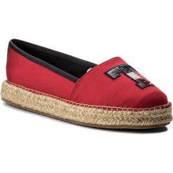 Espadryle damskie: Espadryle TOMMY HILFIGER – Th Sequins Espadrille FW0FW02412 Tango Red 611
