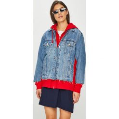 Levi's - Kurtka. Niebieskie kurtki damskie marki Levi's®, s, z bawełny, z kapturem. Za 469,90 zł.