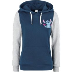 Lilo & Stitch Aloha Bluza z kapturem damska niebieski/odcienie szarego. Niebieskie bluzy rozpinane damskie Lilo & Stitch, l, z nadrukiem, z kapturem. Za 184,90 zł.