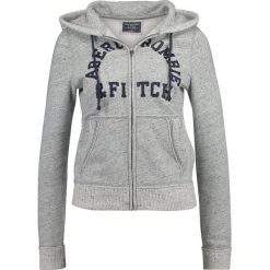 Abercrombie & Fitch HOLIDAY LOGO Bluza rozpinana heather grey. Szare bluzy damskie marki Abercrombie & Fitch, l, z bawełny. Za 349,00 zł.